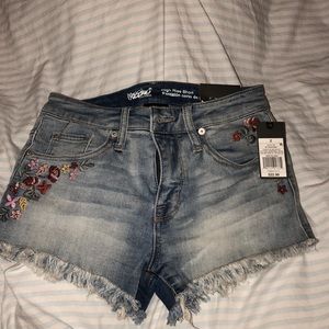 Denim shorts